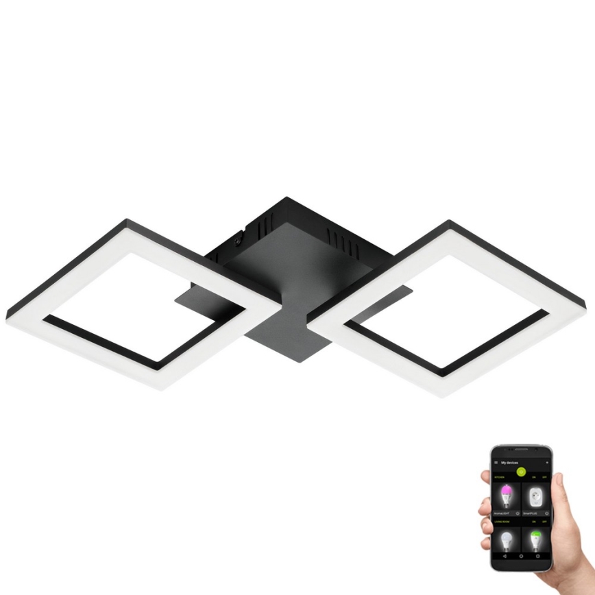 Eglo 31773 - LED Aptumšojama griestu lampa PARANDAY-Z LED/15,5W/230V 3000-6500K melna
