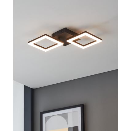 Eglo 31773 - LED Aptumšojama griestu lampa PARANDAY-Z LED/15,5W/230V 3000-6500K melna