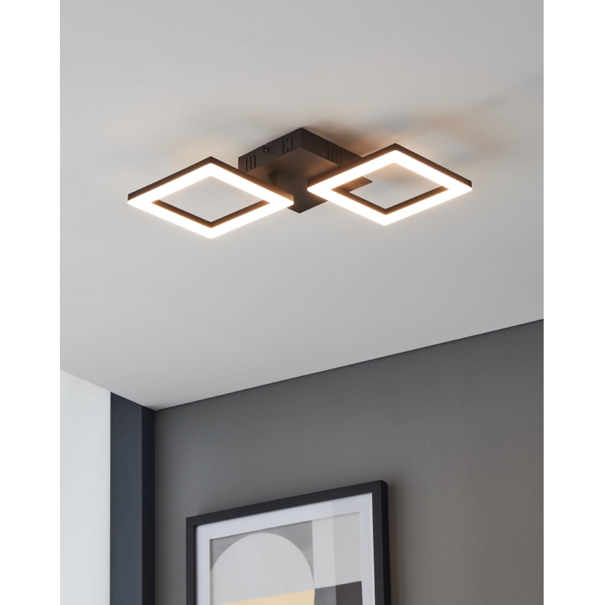 Eglo 31773 - LED Aptumšojama griestu lampa PARANDAY-Z LED/15,5W/230V 3000-6500K melna