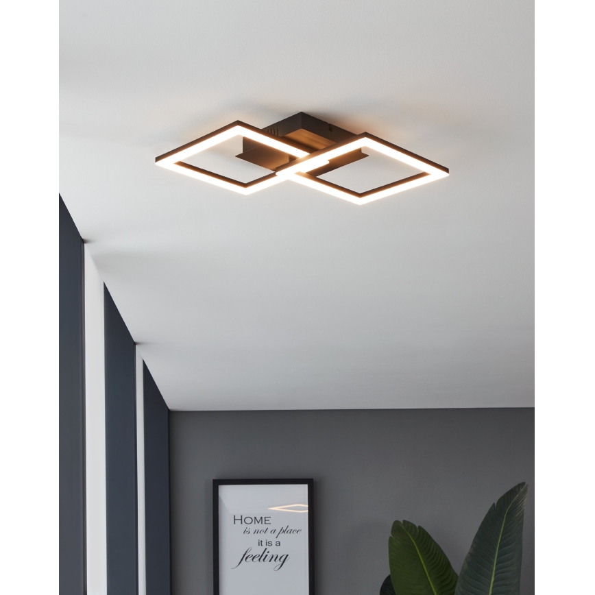 Eglo 31774 - LED Aptumšojama griestu lampa PARANDAY-Z LED/21,5W/230V 3000-6500K melna