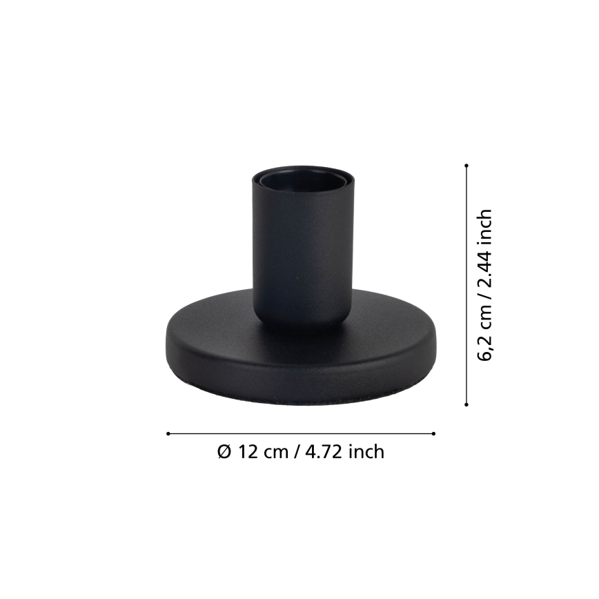 Eglo - lampas pamatne 1xE27/40W/230V melna