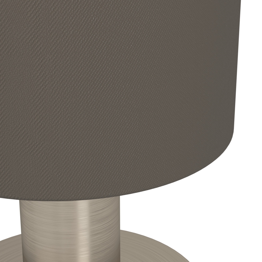 Eglo - Galda lampa 1xE14/40W/230V brūna/matēts hroms