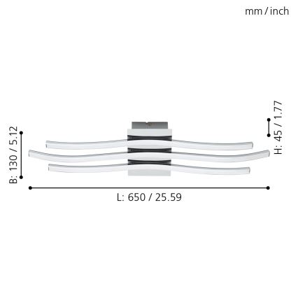 Eglo - LED griestu gaismeklis LED/26W/230V