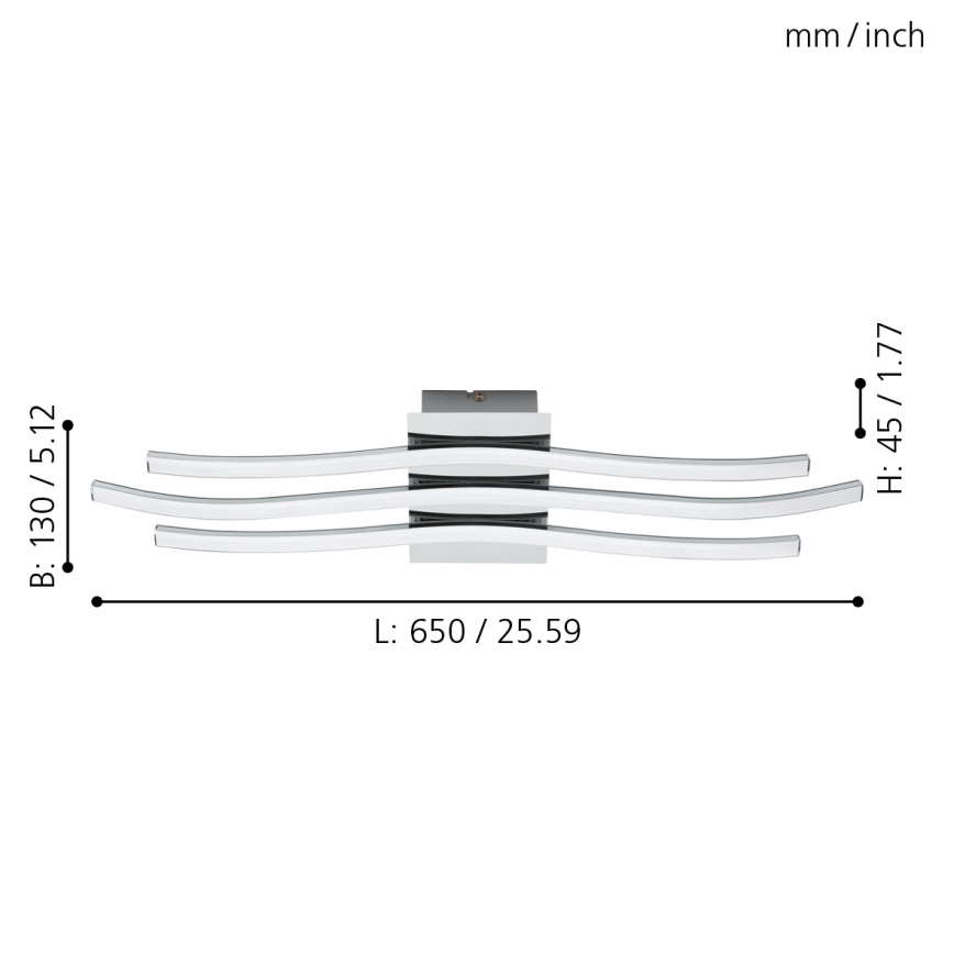 Eglo - LED griestu gaismeklis LED/26W/230V