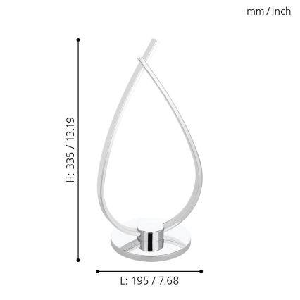 Eglo - LED galda lampa LED/14W/230V