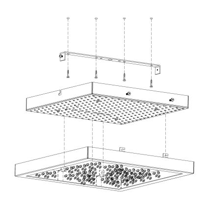 Eglo - LED griestu gaismeklis LED/16W/230V