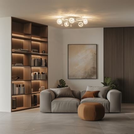 Eglo 32103 - LED piestiprināma griestu lampa VELAGO 5xG9/33W/230V hromēta apdare