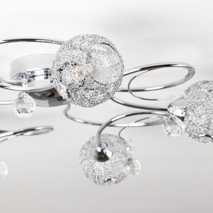 Eglo 32103 - LED piestiprināma griestu lampa VELAGO 5xG9/33W/230V hromēta apdare