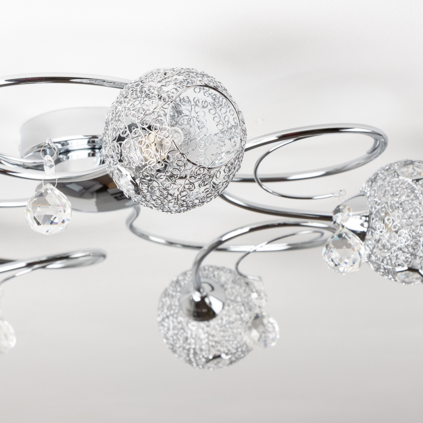 Eglo 32103 - LED piestiprināma griestu lampa VELAGO 5xG9/33W/230V hromēta apdare