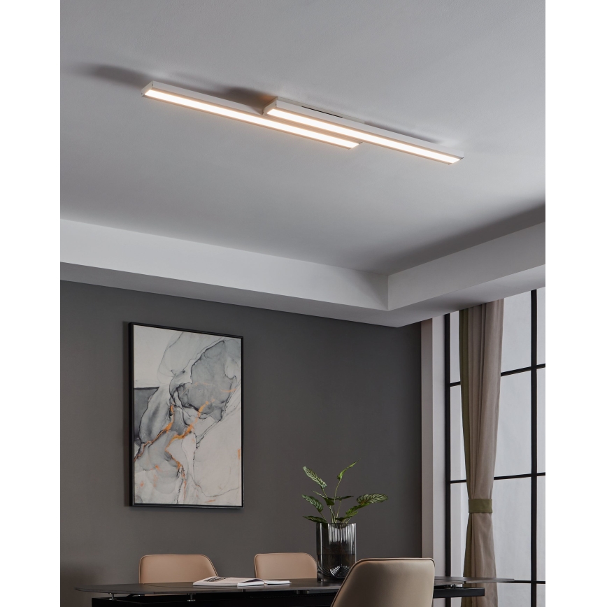 Eglo 32164 - LED RGBW ar regulējamu spilgtumu griestu lampa SALITERAS-C LED/24W/230V 2700-6500K balta