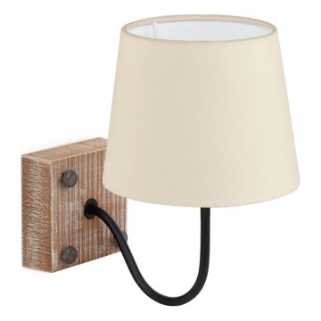 Eglo 32248 - Sienas lampa 1xE14/40W/230V brūna/bēša