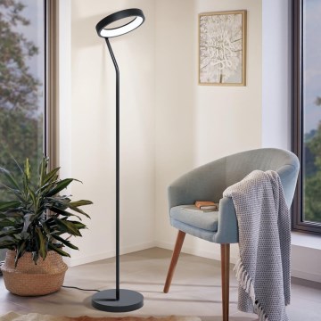 Eglo 32327 - LED RGBW dimējama grīdas lampa MARGHERA-C LED/15,5W/230V 2700-6500K melna