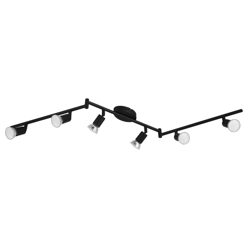 Eglo - LED Starmetis 6xGU10/2,8W/230V 3000K melna