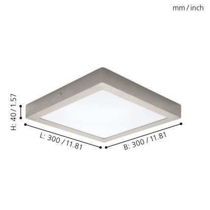 Eglo 32446 - LED griestu gaismeklis FUEVA 1 LED/24W/230V