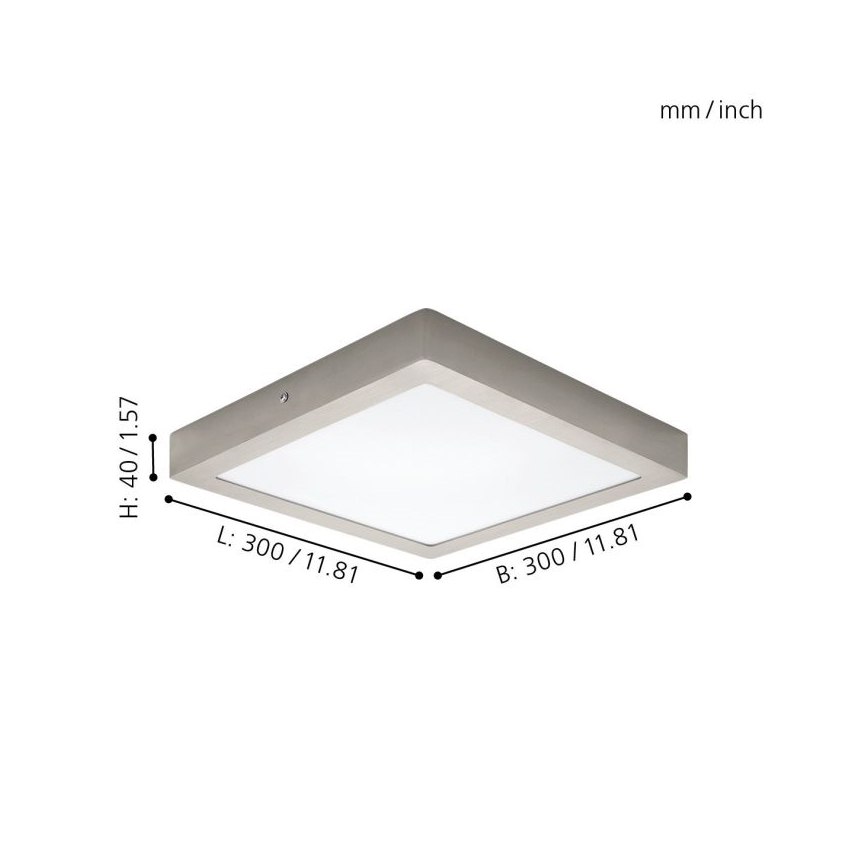 Eglo 32446 - LED griestu gaismeklis FUEVA 1 LED/24W/230V