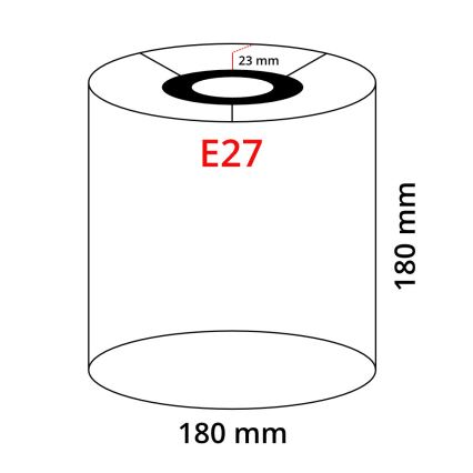 Eglo 32495 - Universāls abažūrs TUNJA E27 d. 18 cm pelēka