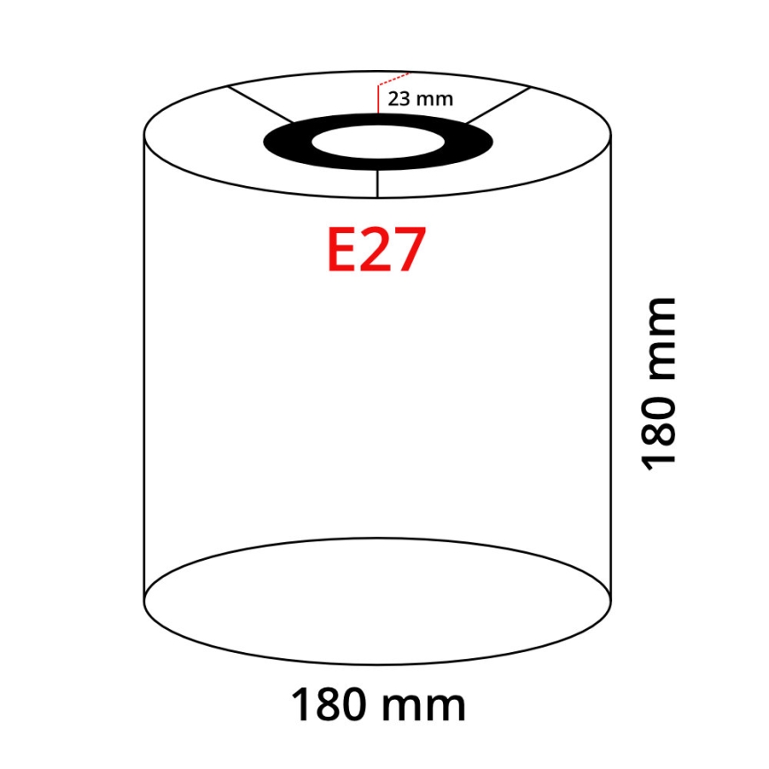 Eglo 32495 - Universāls abažūrs TUNJA E27 d. 18 cm pelēka