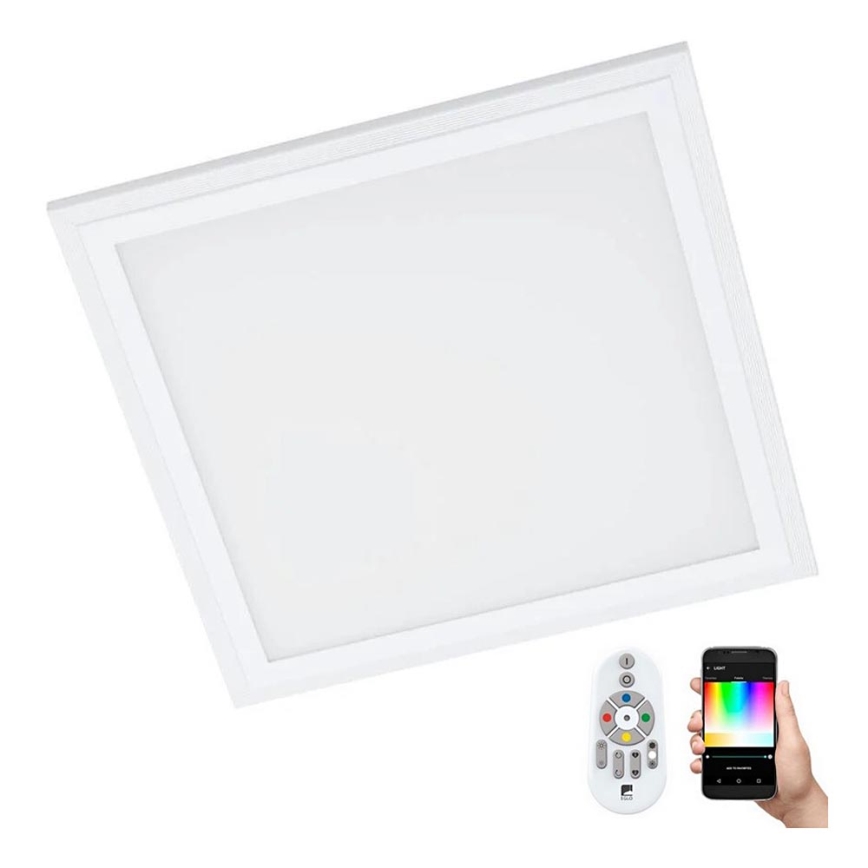 Eglo 32546 - LED RGBW Aptumšojama griestu lampa SALOBRENA-C LED/16W/230V 2700-6500K 30x30 cm balta