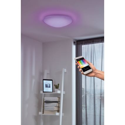 Eglo - LED RGB Aptumšojama sienas griestu lampa GIRON-C LED/17W/230V