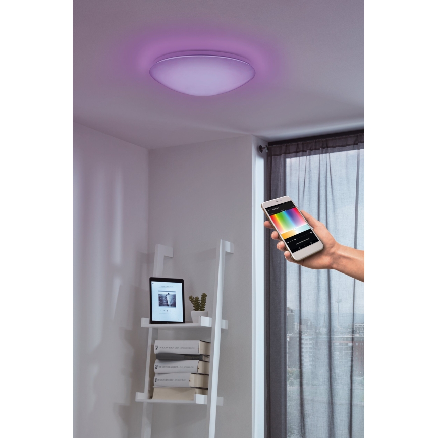 Eglo - LED RGB Aptumšojama sienas griestu lampa GIRON-C LED/17W/230V