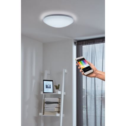Eglo - LED RGB Aptumšojama sienas griestu lampa GIRON-C LED/17W/230V