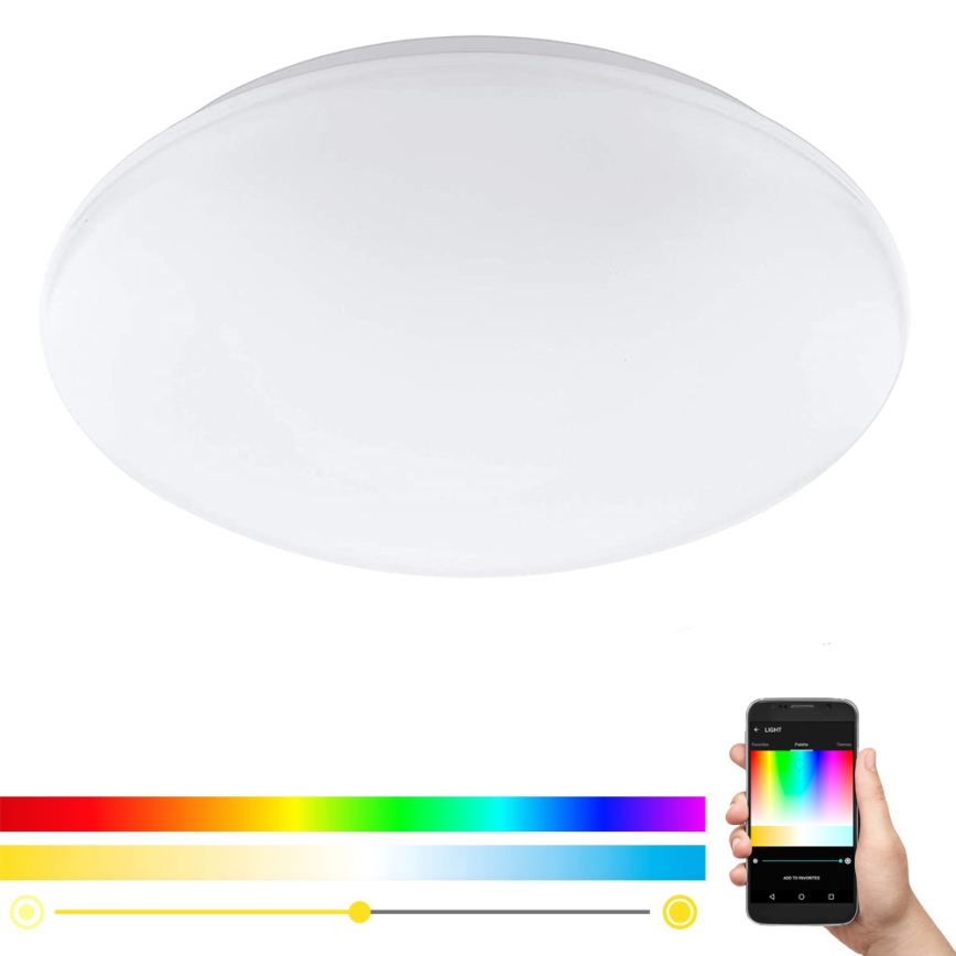 Eglo - LED RGB Aptumšojama sienas griestu lampa GIRON-C LED/17W/230V