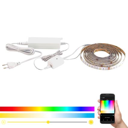 Eglo - LED RGB CCT sloksne 5m STRIPE-C LED/16W/230V