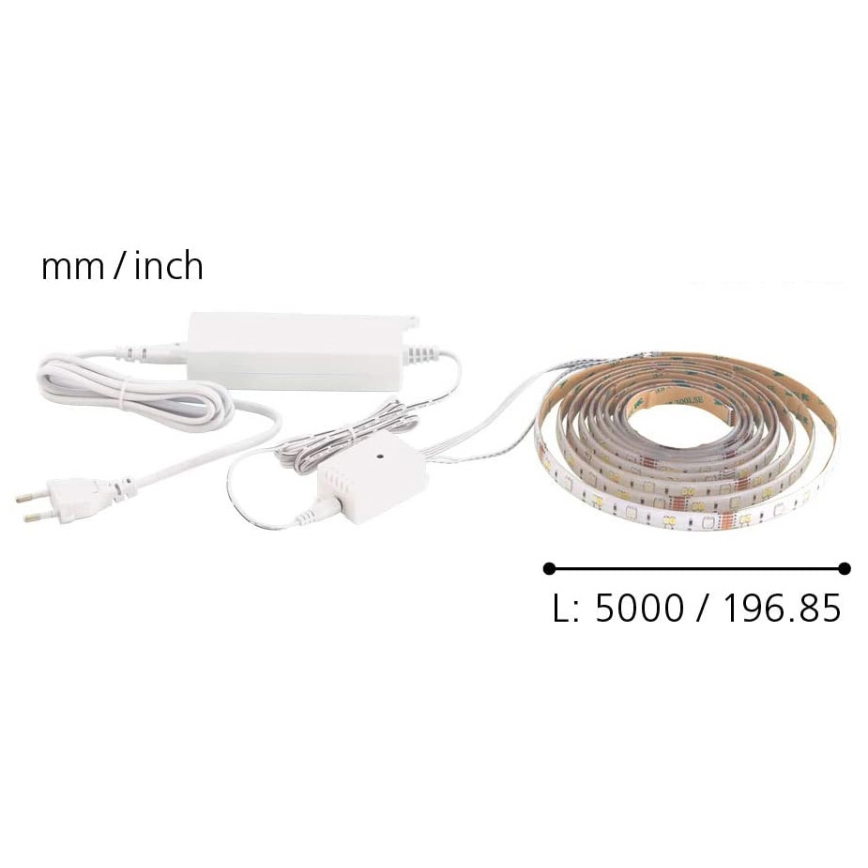 Eglo - LED RGB CCT sloksne 5m STRIPE-C LED/16W/230V