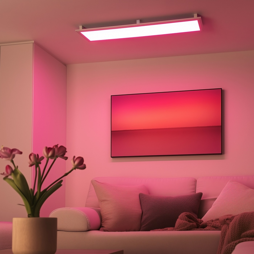 Eglo 32734 - LED RGBW Aptumšojams virsapmetuma/iegremdējams panelis 2in1 SALOBRENA-C LED/34W/230V balta + tālvadības pults