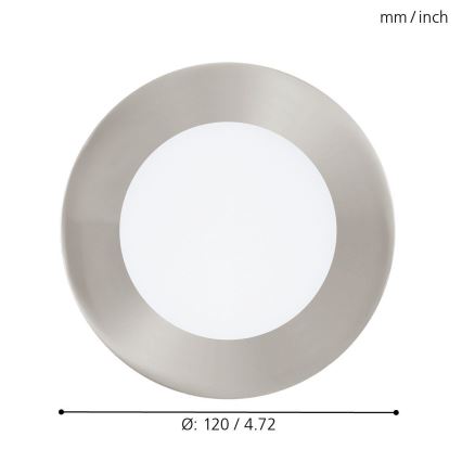 Eglo - LED RGB Aptumšojama iegremdējama lampa FUEVA-C LED/5,4W/230V