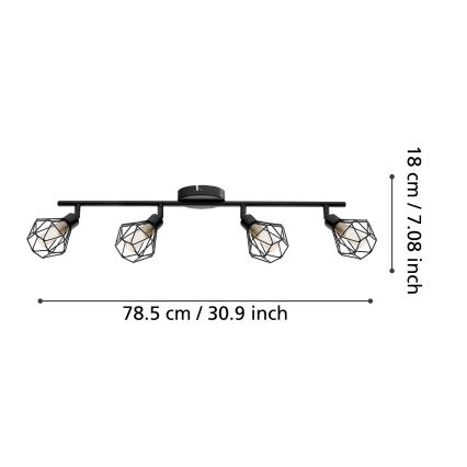 Eglo - LED lampa 4xG9/3W/230V