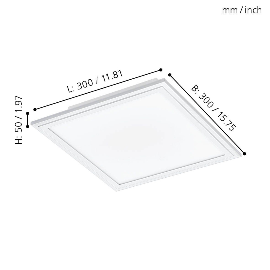 Eglo 32812 - LED Griestu panelis SALOBRENA LED/16W/230V