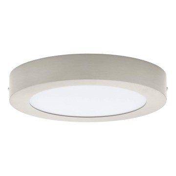 Eglo 32816 - regulējama LED griestu lampa FUEVA LED/17W/230V 3000-6500K Ø 22,5 cm matēts hroms + tālvadība