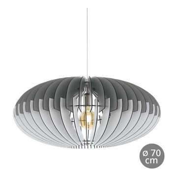 Eglo 32834 - Karājoša lustra ar vadu SOTOS 1xE27/60W/230V Ø 700mm