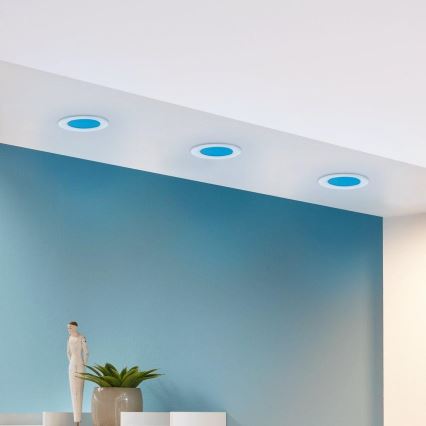 Eglo - Komplekts 3x LED RGB dimmējami iebūvējami griestu gaismekļi FUEVA-C 1xLED/3W/230V Ø 8,5 cm