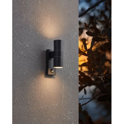 Eglo - LED Āra sienas lampa ar sensoru 2xGU10/3W/230V IP44