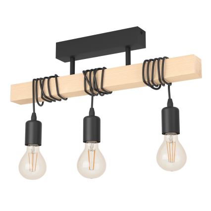 Eglo - Pieliekama lustra TOWNSHEND 3xE27/60W/230V
