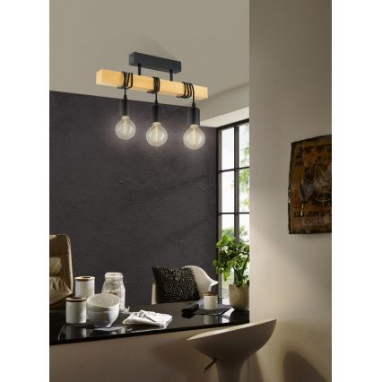 Eglo - Pieliekama lustra TOWNSHEND 3xE27/60W/230V
