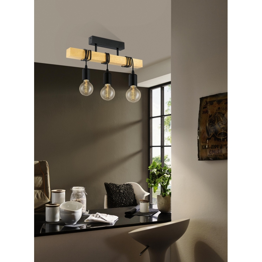 Eglo - Pieliekama lustra TOWNSHEND 3xE27/60W/230V