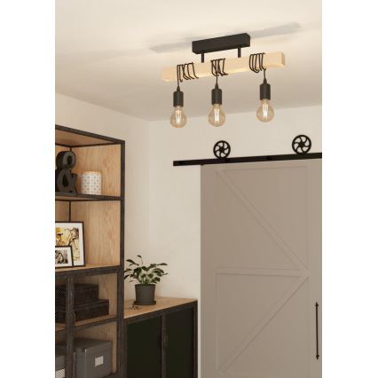 Eglo - Pieliekama lustra TOWNSHEND 3xE27/60W/230V