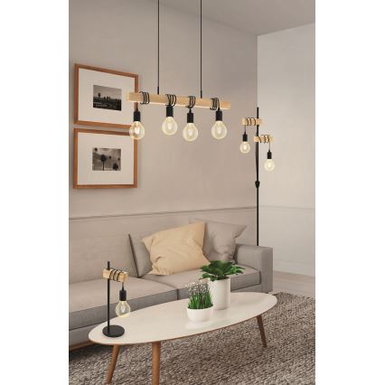 Eglo - Stāvlampa TOWNSHEND 2xE27/10W/230V