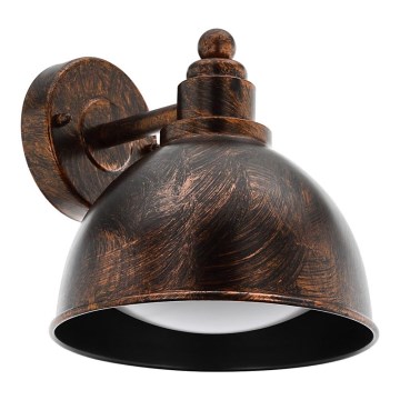 Eglo 33144 - Āra sienas gaismeklis AIROLA 1xE27/40W/230V Bronza IP44