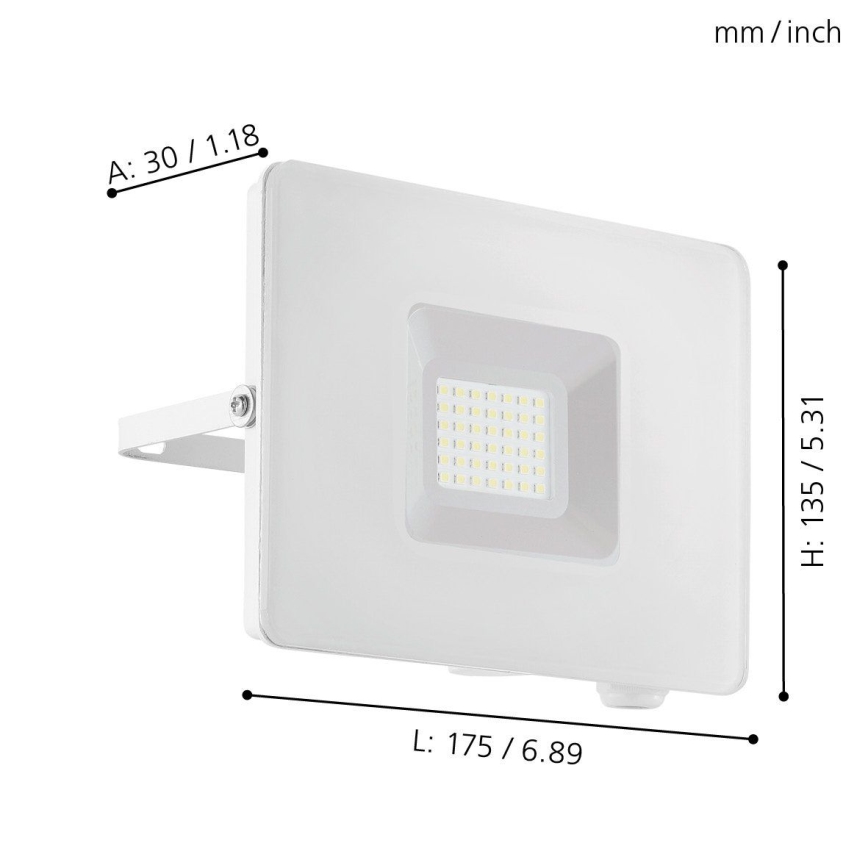 Eglo - LED plūdu gaismeklis LED/30W/230V IP65