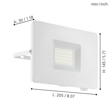 Eglo - LED plūdu gaismeklis LED/50W/230V IP65