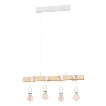 Eglo - Lustra ar auklu TOWNSHEND 4xE27/60W/230V