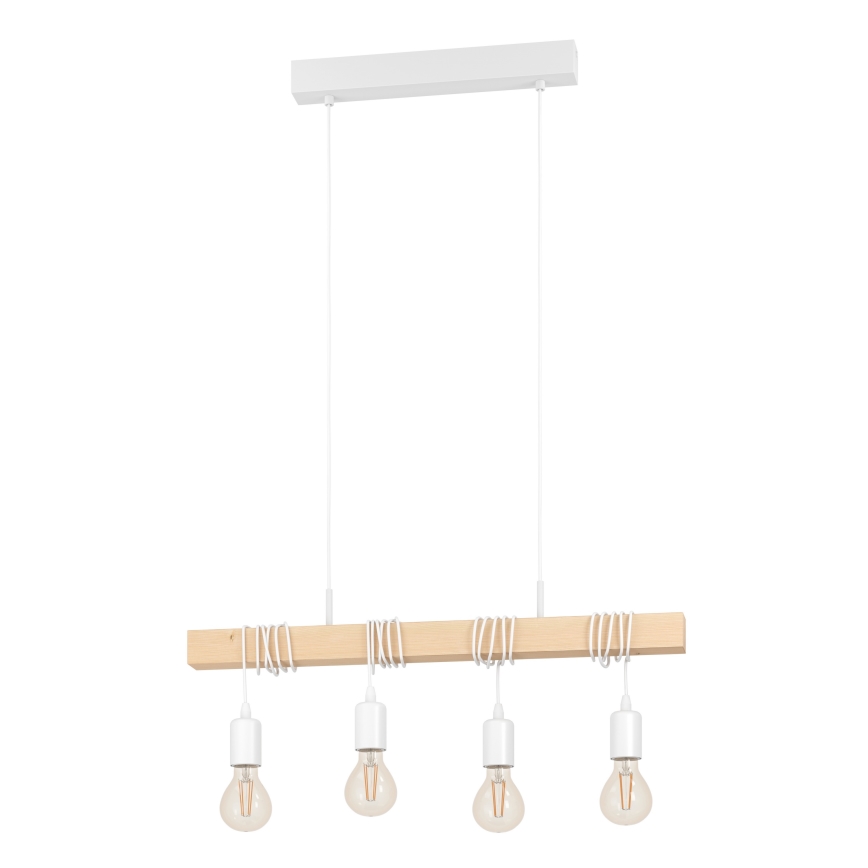 Eglo - Lustra ar auklu TOWNSHEND 4xE27/60W/230V