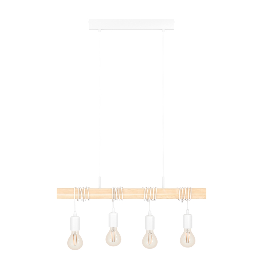Eglo - Lustra ar auklu TOWNSHEND 4xE27/60W/230V