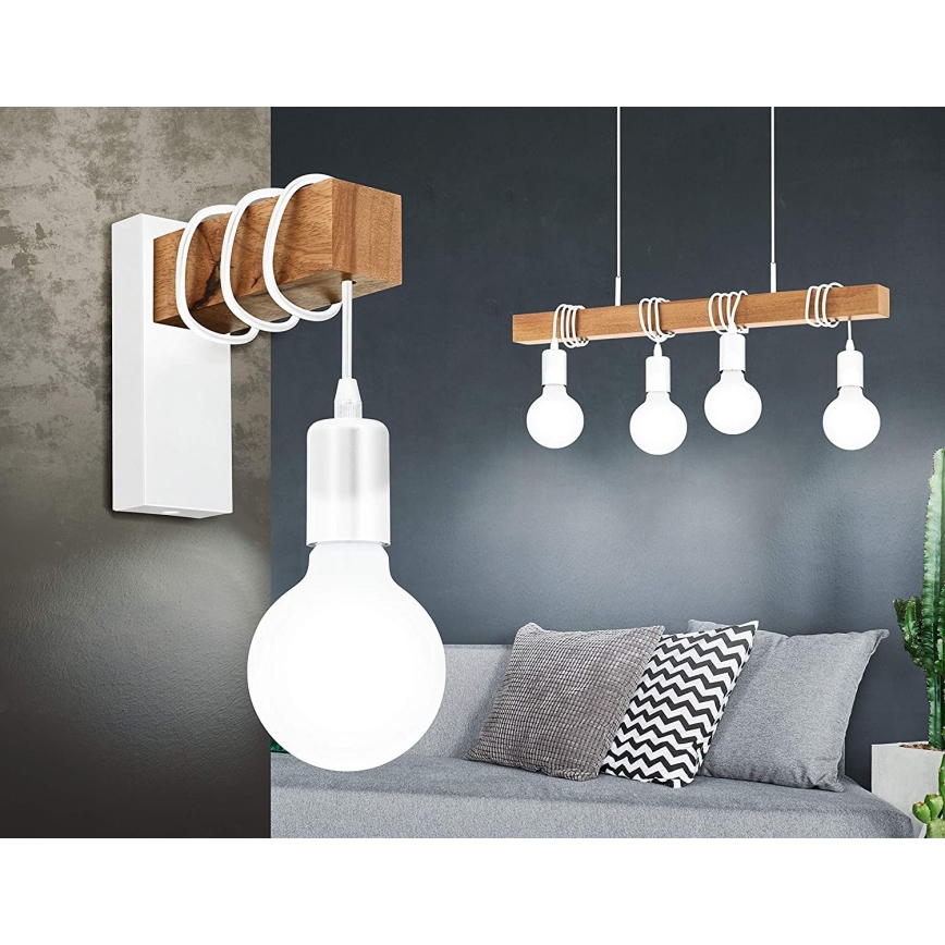 Eglo - Lustra ar auklu TOWNSHEND 4xE27/60W/230V
