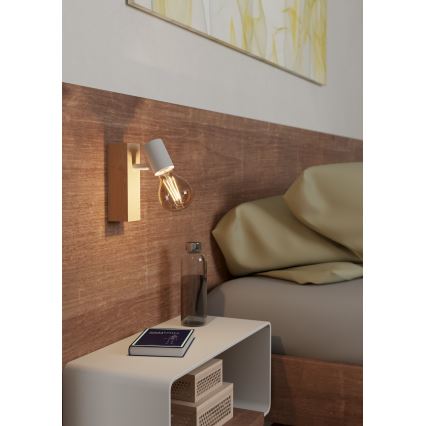 Eglo - Sienas gaismeklis TOWNSHEND 1xE27/10W/230V