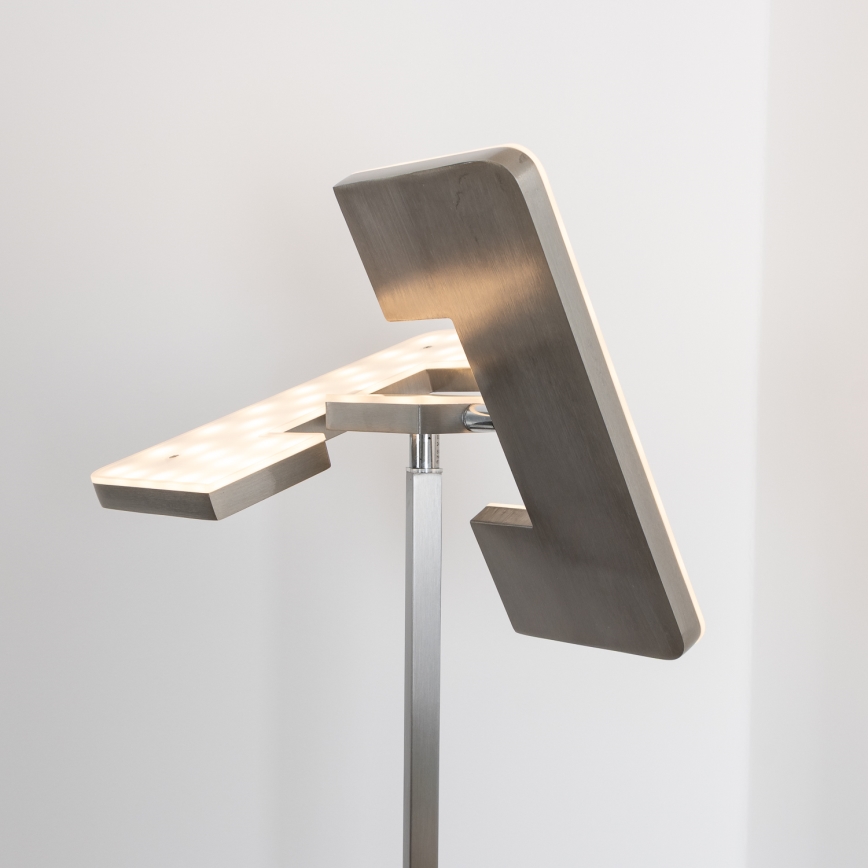 Eglo 33182 - LED Aptumšojama grīdas stāvlampa SOLANO 1xLED/26W/230V +1xLED/3,2W 3000K matēts hroms